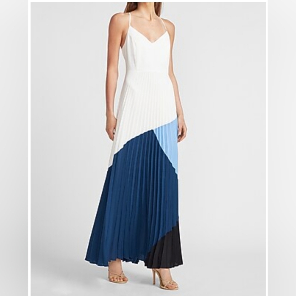 Express Color Block Maxi Dress
